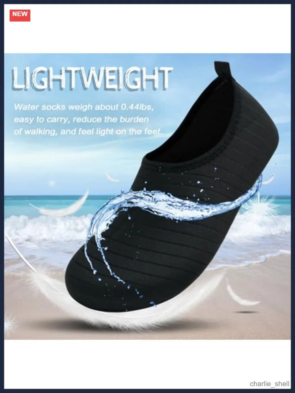 Quick-Dry Barefoot Aqua Socks Water Shoes Anti-Slip Swim Beach